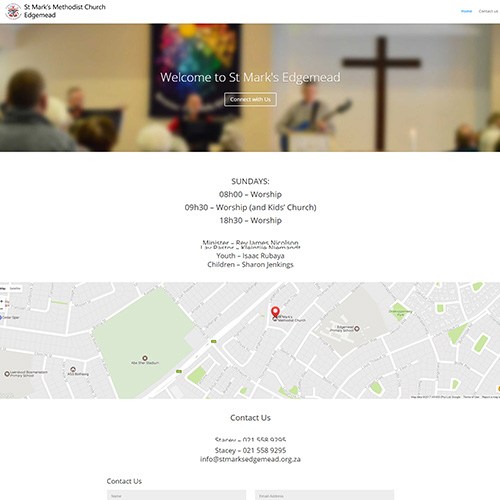 church website design south africa