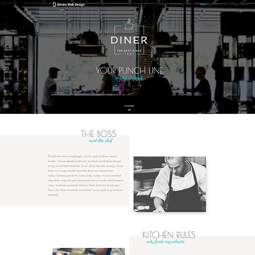 web design for restaurant websites south africa